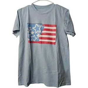 Womens American flag short sleeve tee!